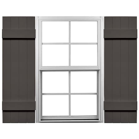 Ekena Millwork Mid-America Vinyl, Standard Size Four Board Joined Shutters, 31439018, PR 00031439018